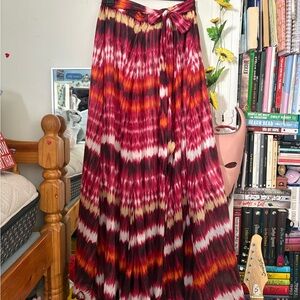 Vibrant Tie-Dye Maxi Skirt